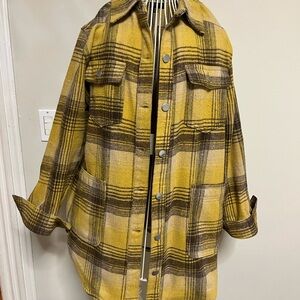 One5One Yellow Plaid Jacket